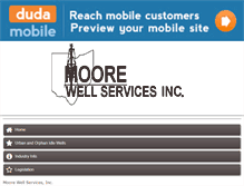 Tablet Screenshot of moorewellservices.com